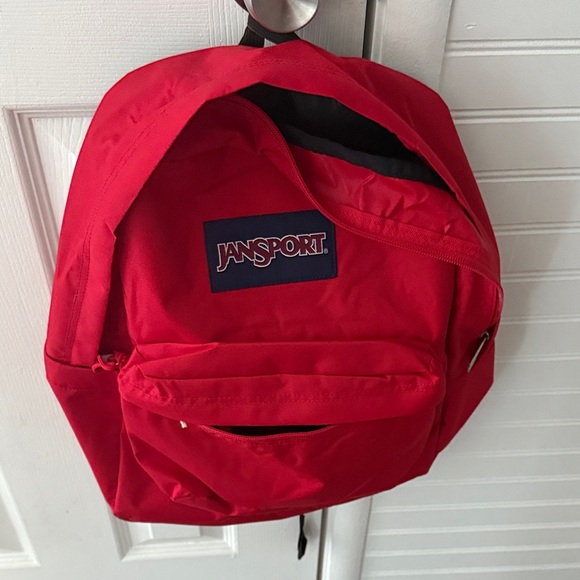 Jansport Bold Red Men's Backpack - Picture 1 of 5